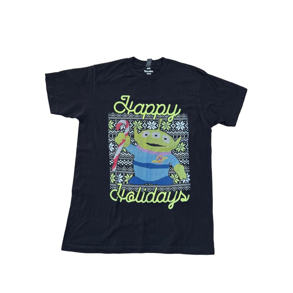 Disney Pixar Toy Story Alien Ugly Christmas Sweater Tee Shirt Men's M